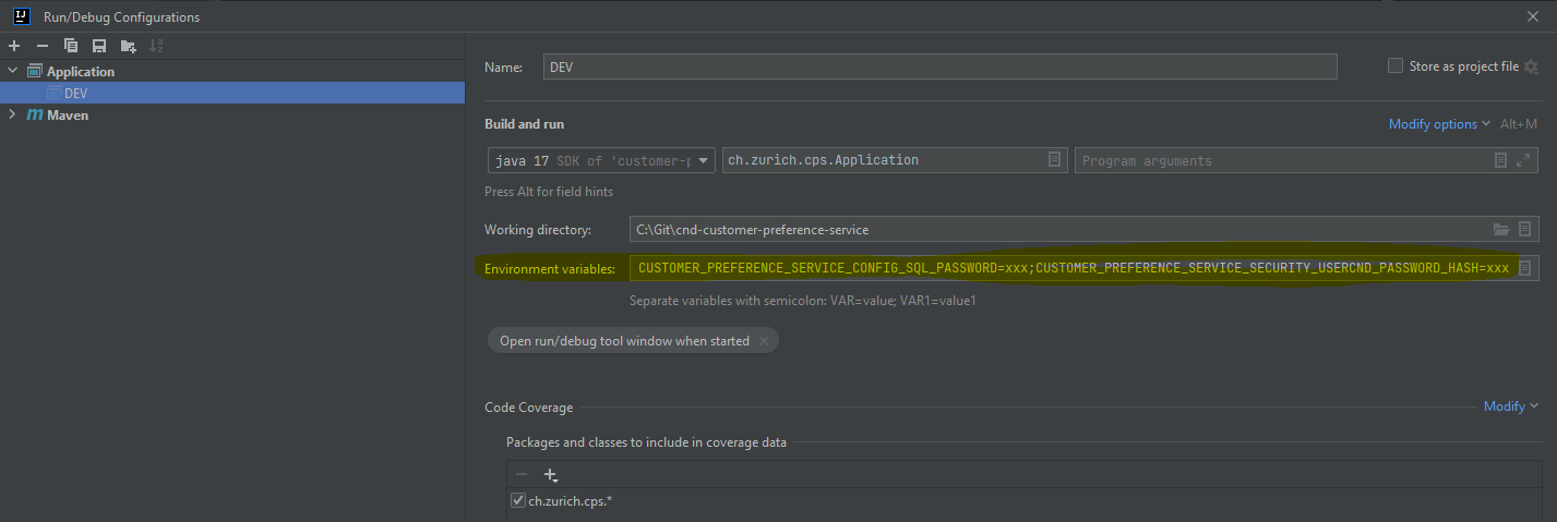 getting started - local env