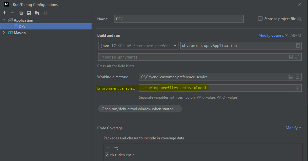 getting started - local env